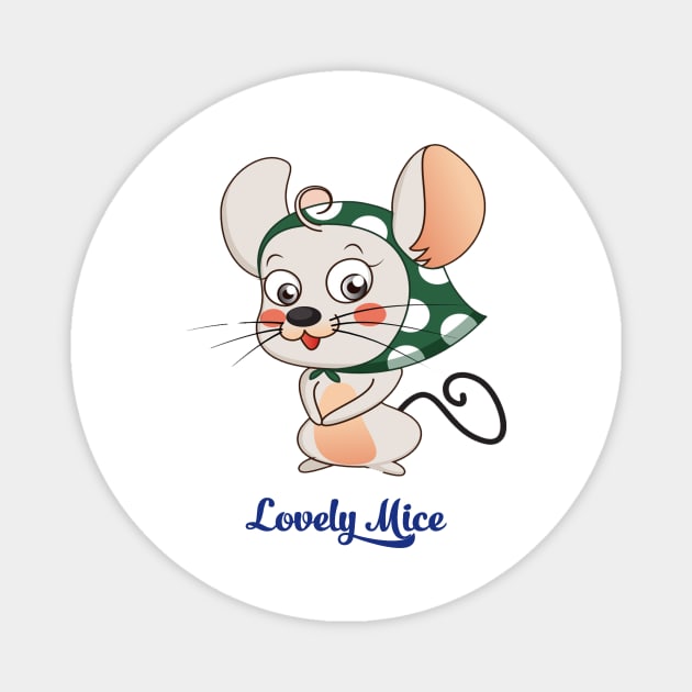 Lovely mice Magnet by This is store
